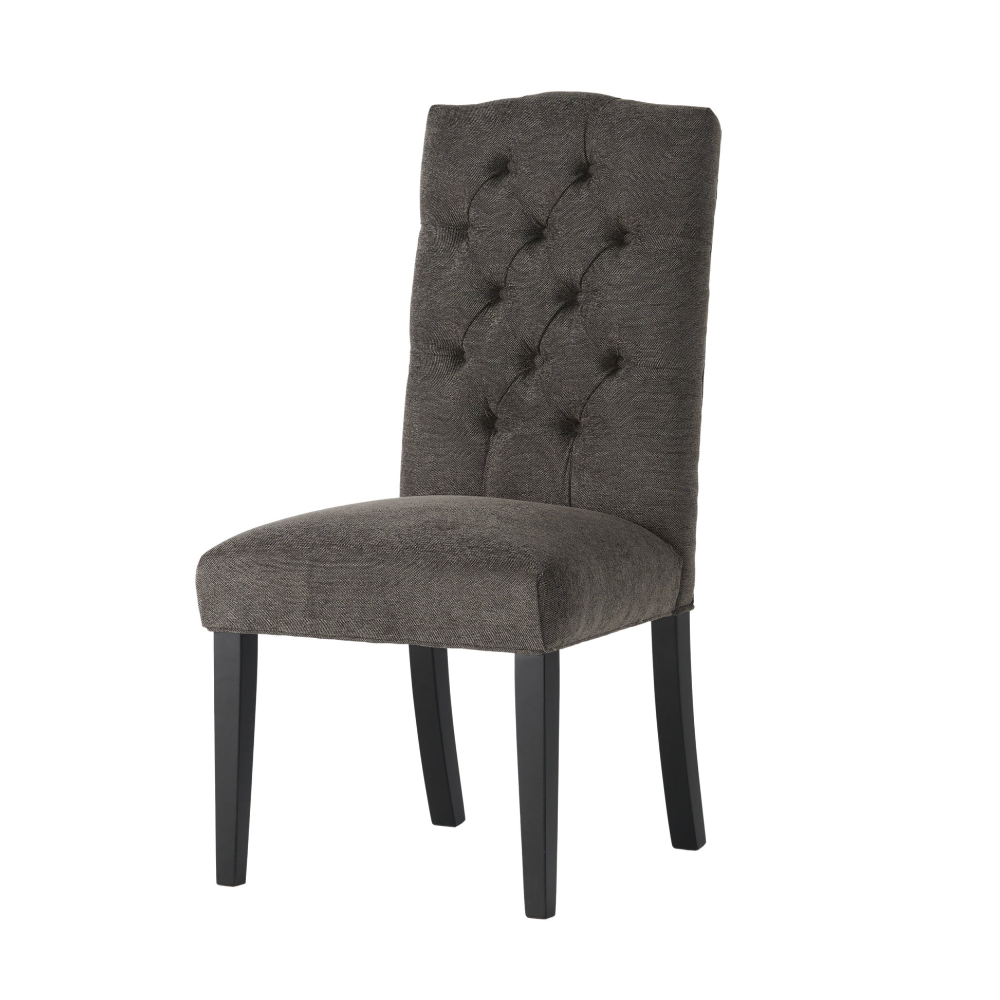 Harriet Kd Tufted Dining Dark Grey Fabric