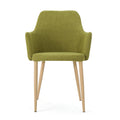 Dining Chair Green Fabric