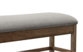 Grayson Counter Storage Bench With Dark Brown Dark Brown Wood