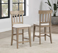 Napa Counter Chair Set Of 2 Sand Light Brown Wood