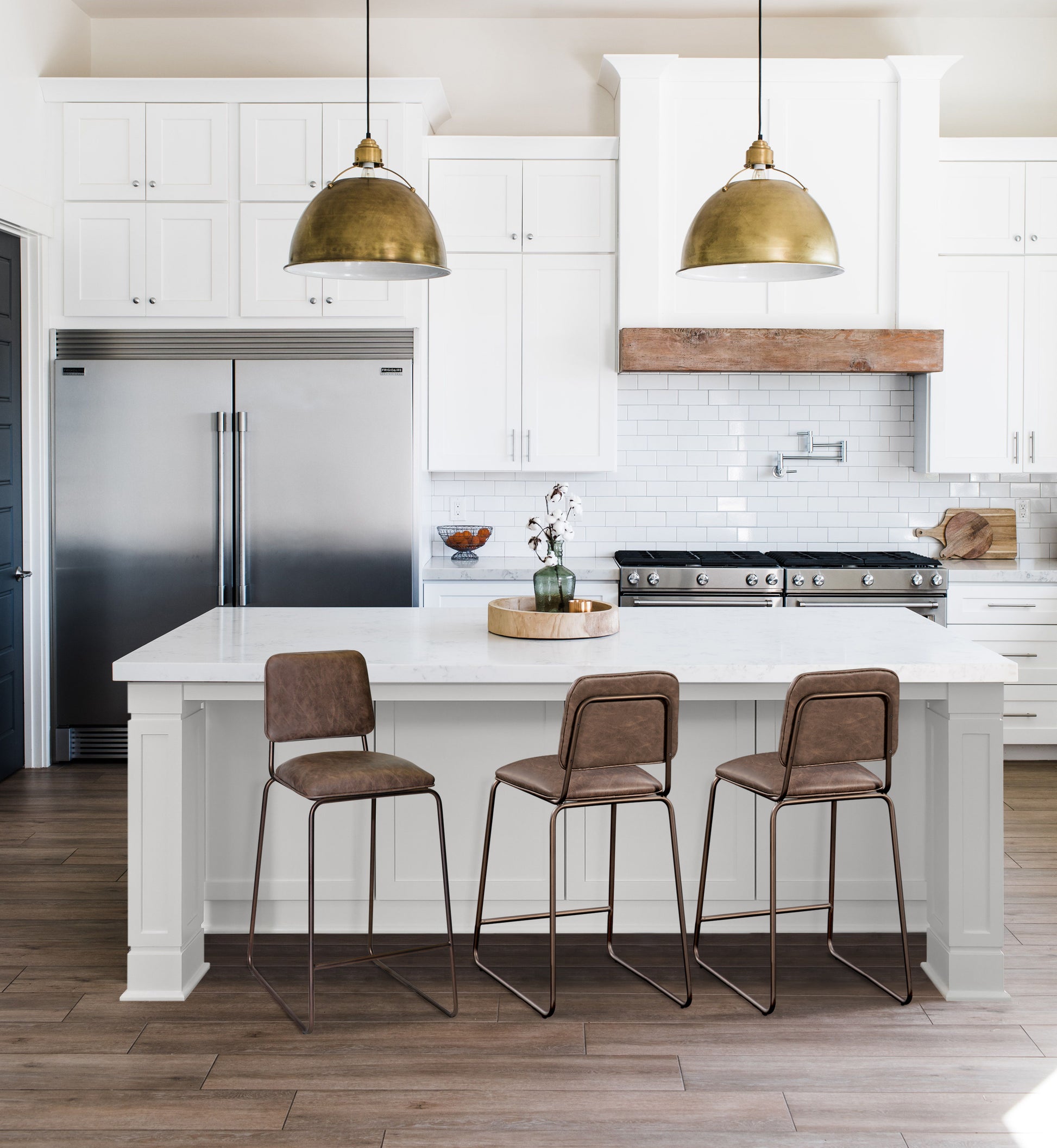 Mesa Counter Stool Brown Brown Wood