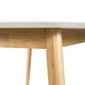 DINING TABLE white oak-mdf
