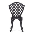Bono Metal Bistro Set Black Aluminium