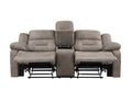 Abilene Console Manual Loveseat Tan Tan Wood 2 Seat