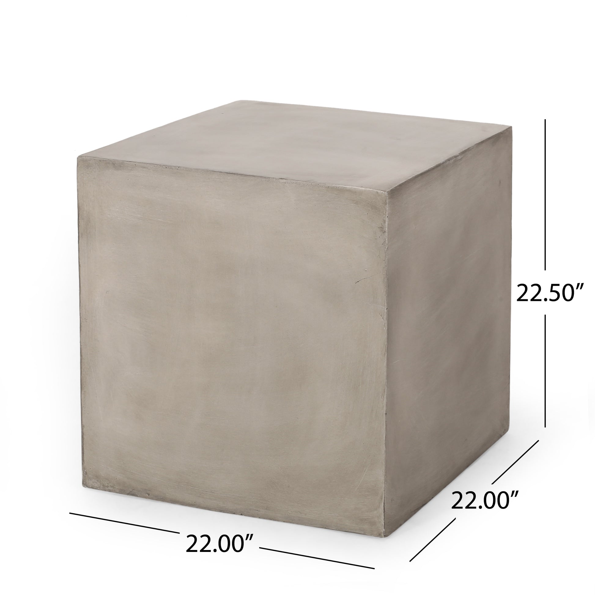 Quebec Side Table - Light Grey Magnesium Oxide