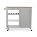 Kitchen Cart Grey Wood