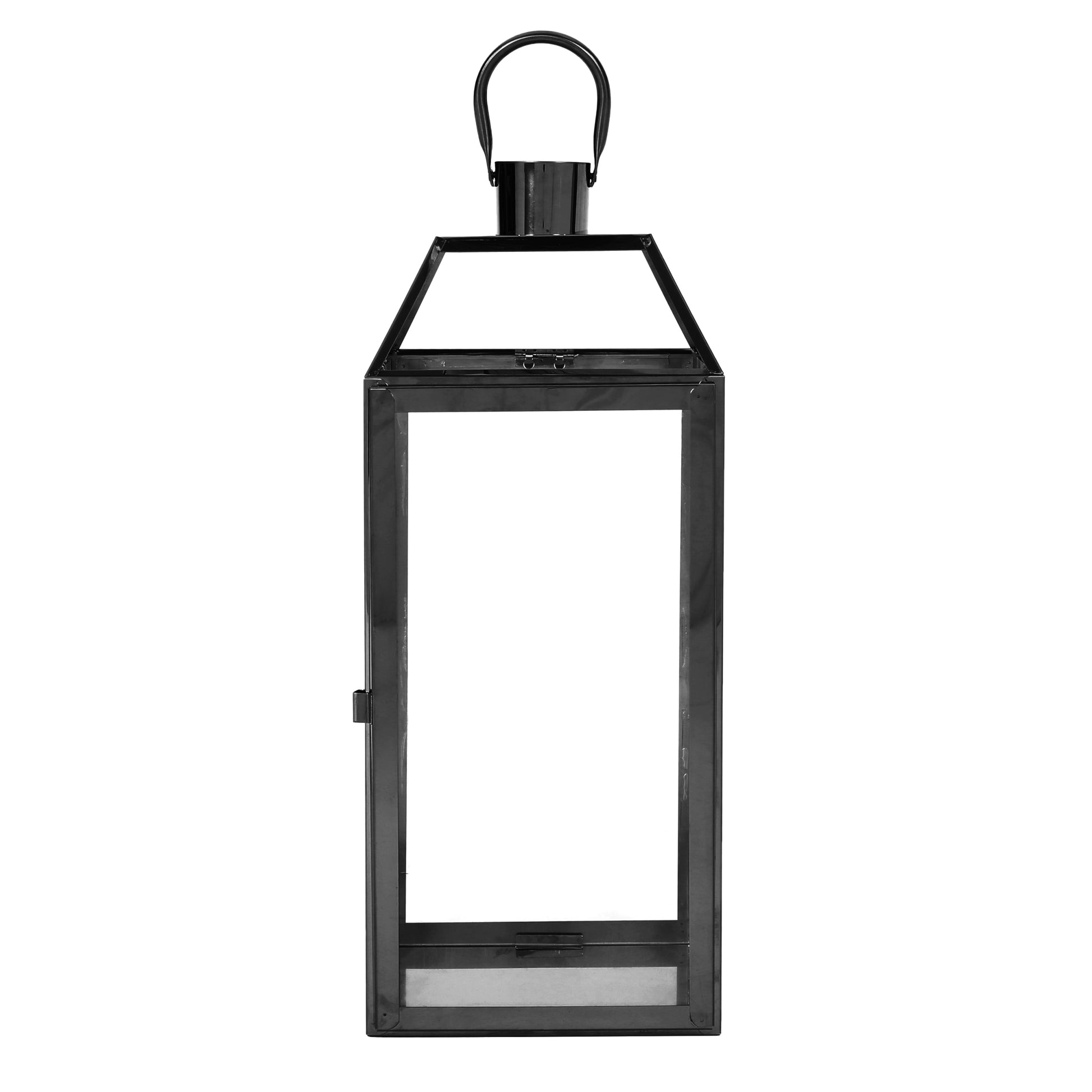 Harris 18"H Stainless Steel Lantern Black Stainless Steel