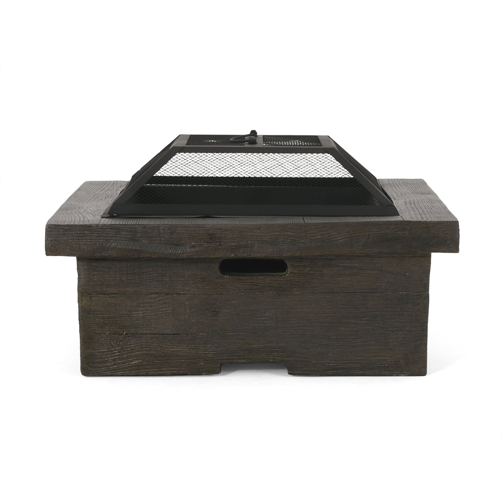 Mgo 29 Square Wood Burning Fire Pit Grey Magnesium Oxide