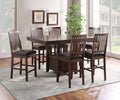 Yorktown Counter Table Dark Brown Dark Brown Wood