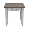 Bear Creek End Table White White Wood