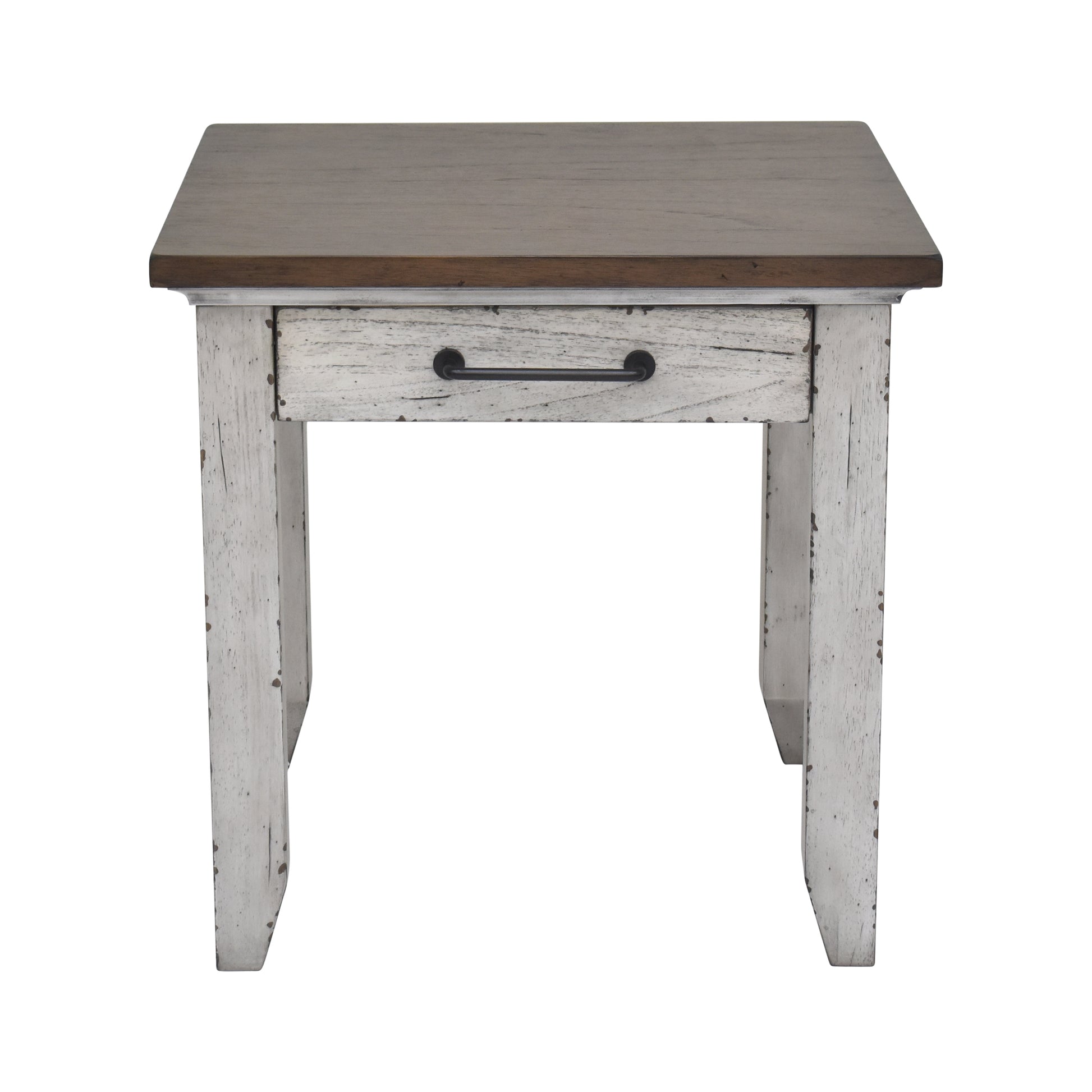 Bear Creek End Table White White Wood