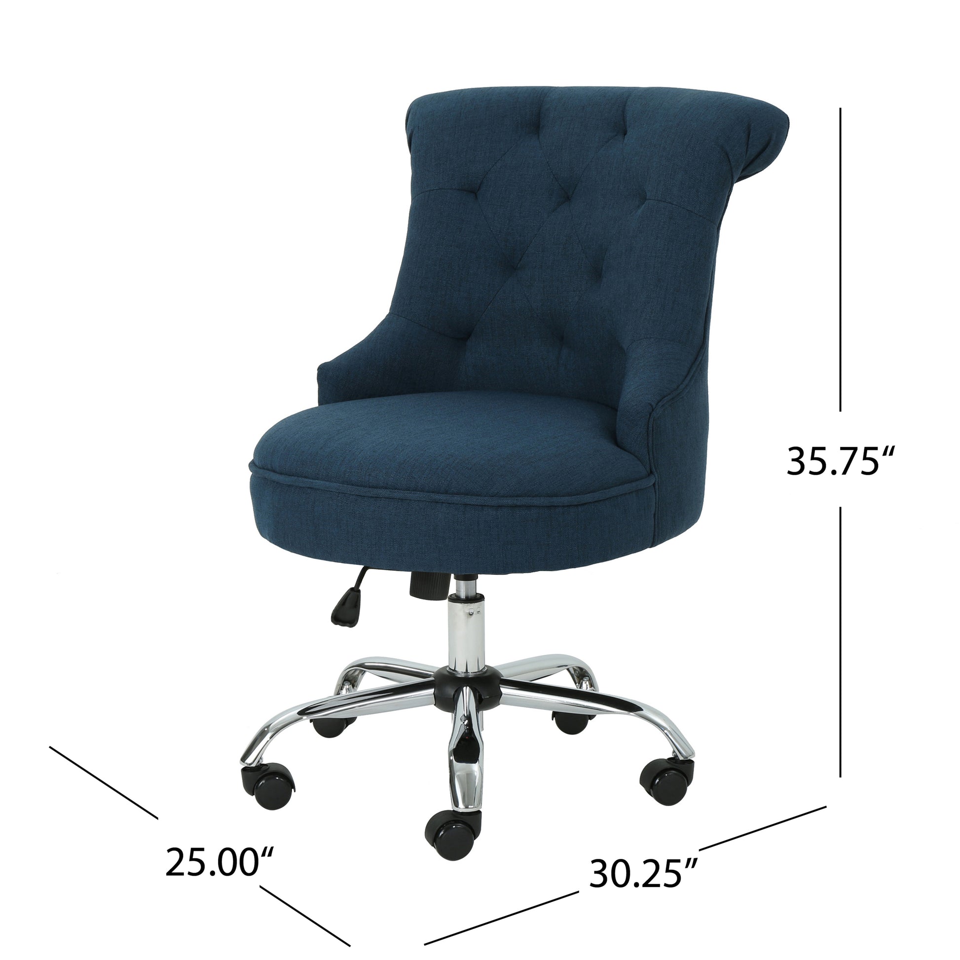 Office Chair Navy Blue Fabric