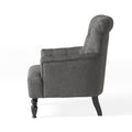 Club Chair Dark Gray Fabric