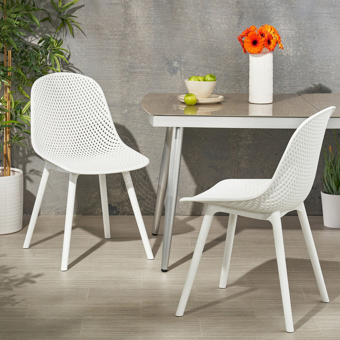 Posey Chair White Polypropylene