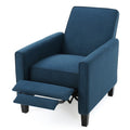 Navy Blue Fabric Push Back Chair For Elegant Home D Cor Navy Blue Fabric