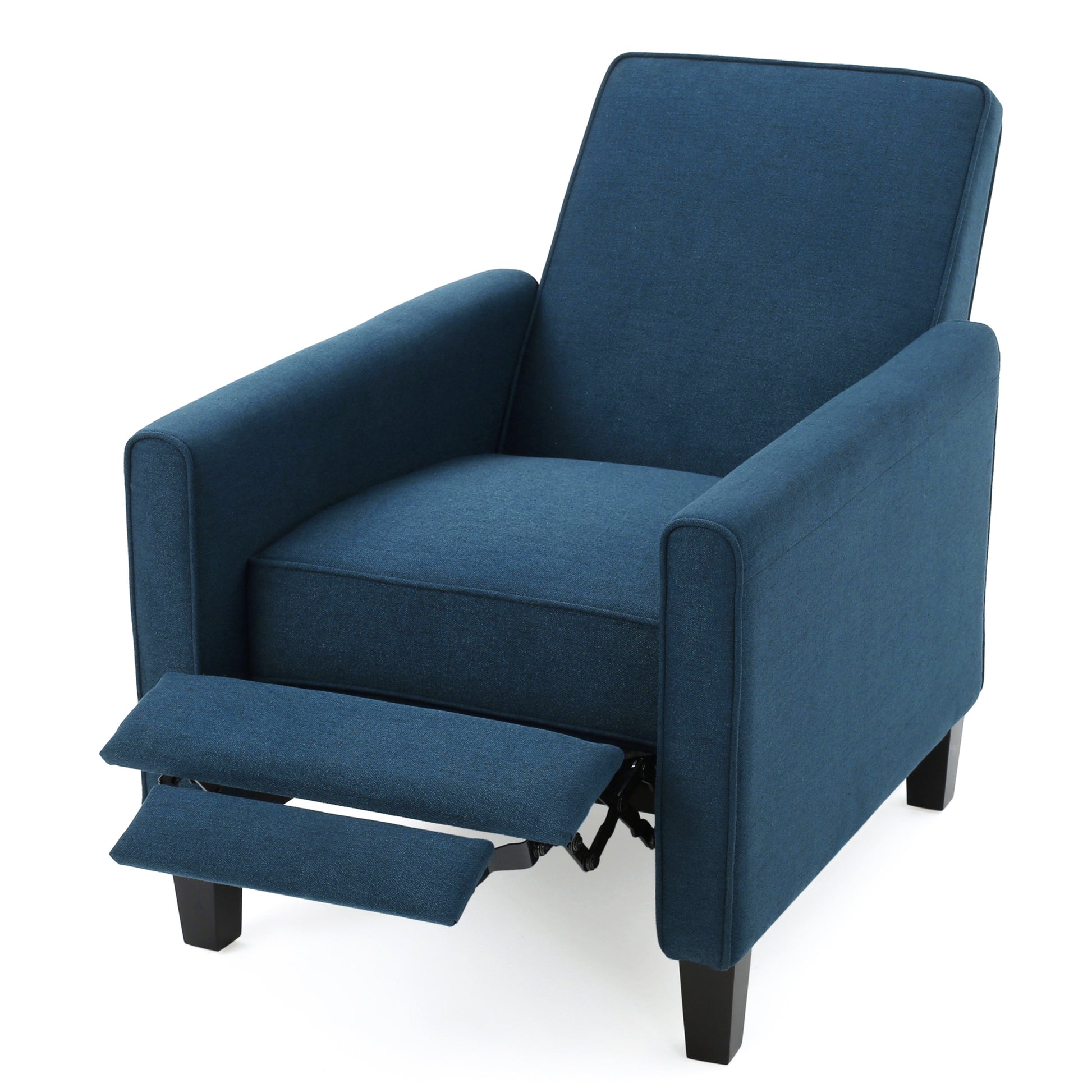Navy Blue Fabric Push Back Chair For Elegant Home D Cor Navy Blue Fabric