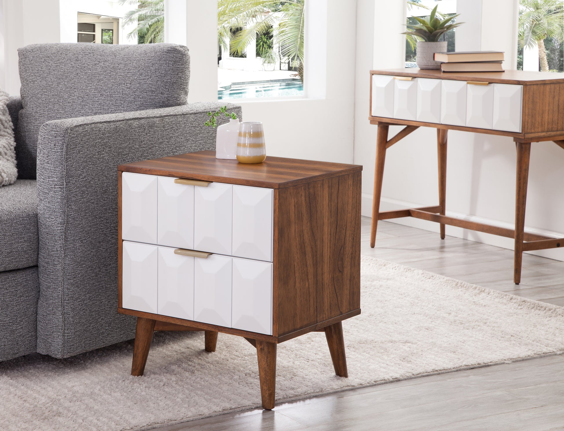 Ginny Console Table Dark Brown Dark Brown Wood