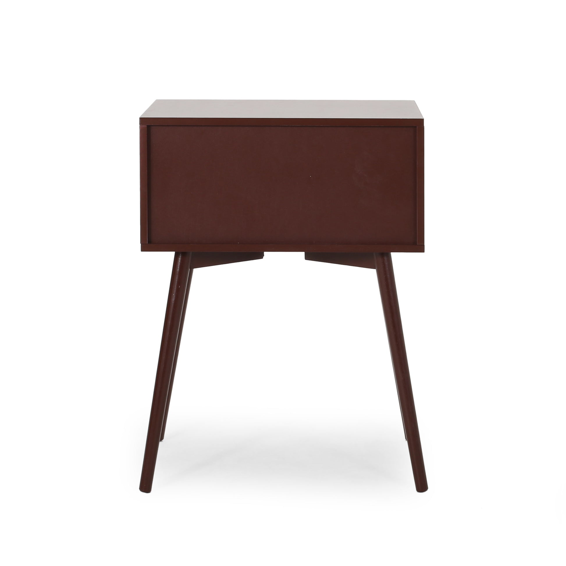 Side Table Brown White Mdf