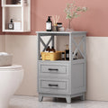 2 Drawer Cabinet - Gray Mdf