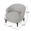 Club Chair Gray Fabric
