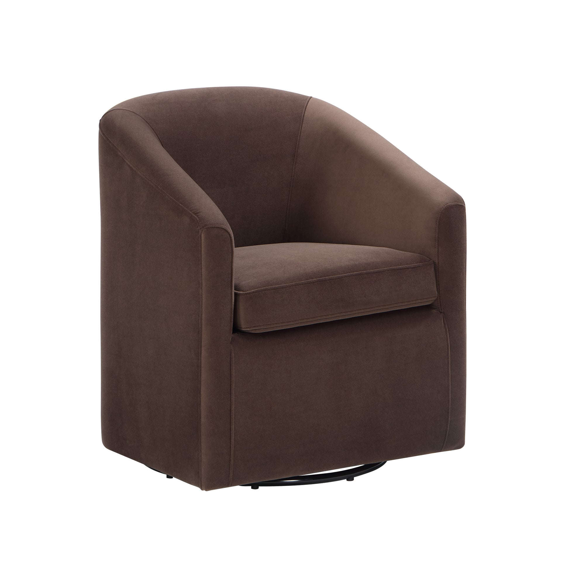 Arlo Upholstered Dining Or Accent Chair Cocoa Dark Brown Wood