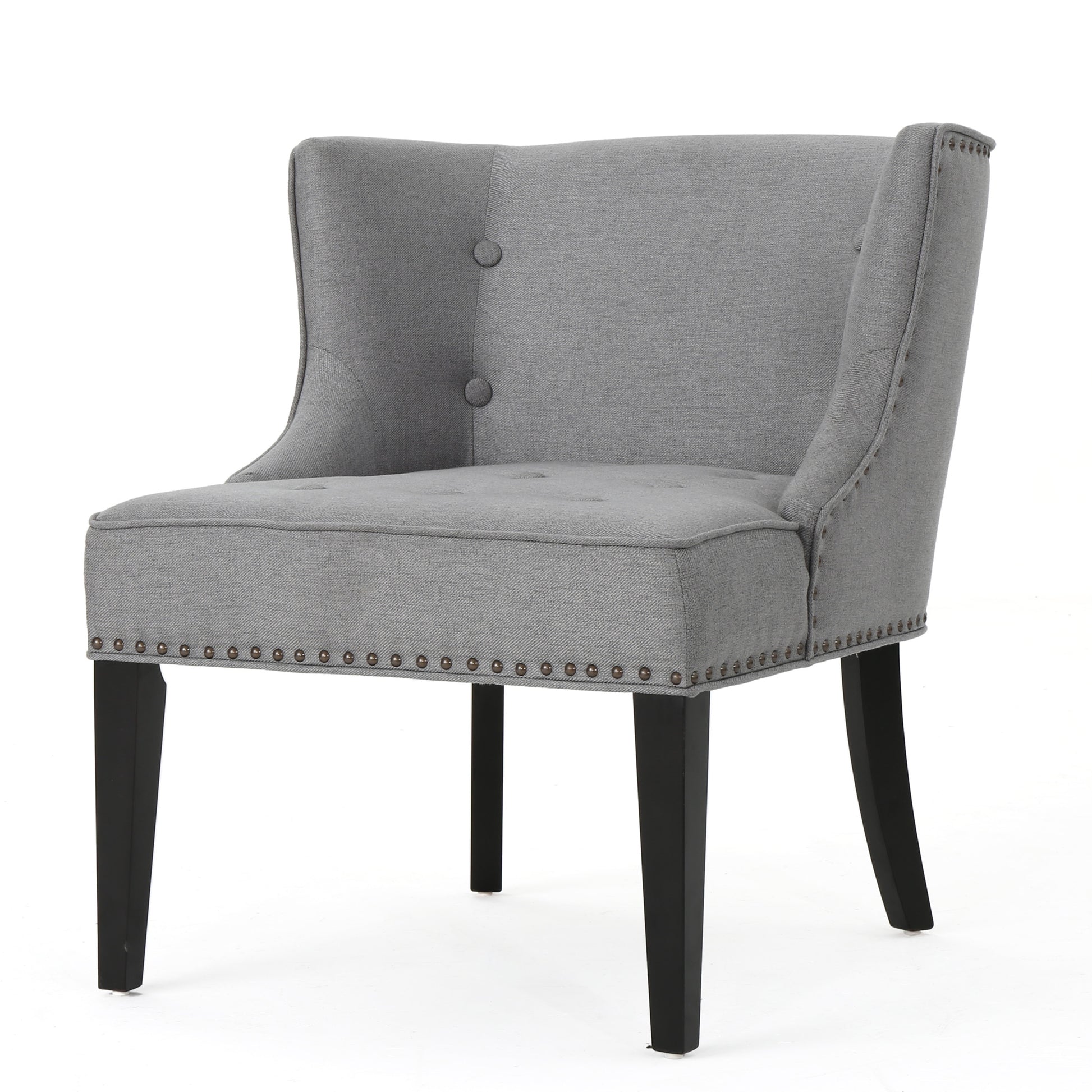 Occassional Chair Grey Fabric