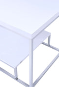 Lucia End Table White White Iron