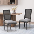 Dining Chair Grey Fabric