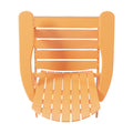 Malibu Adirondack Chair Tangerine Acacia Wood