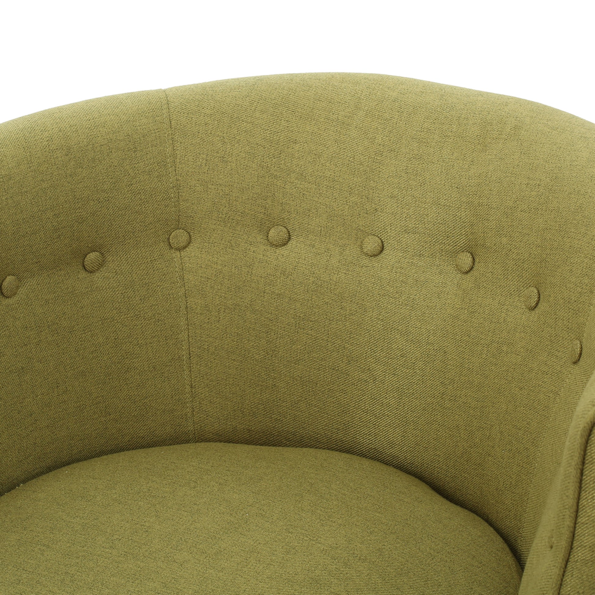 Club Chair Green Fabric