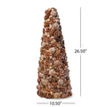 Pine Cone Table Top Tree Champagne Foam