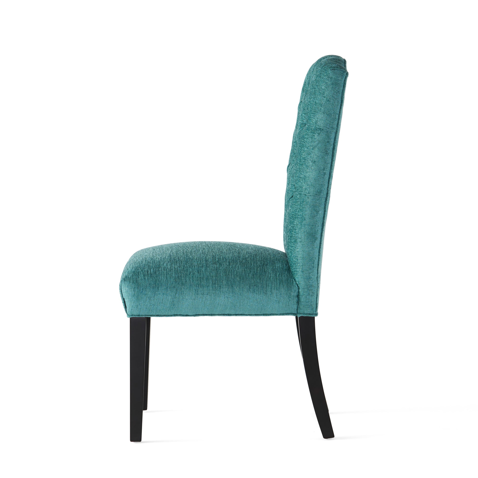 Harriet Kd Tufted Dining Chairs Mp2 Set Of 2 Green Fabric