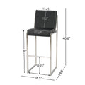 Barstool Black Metal Ceramic Tile