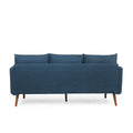 3 Seater Sofa Navy Blue Fabric