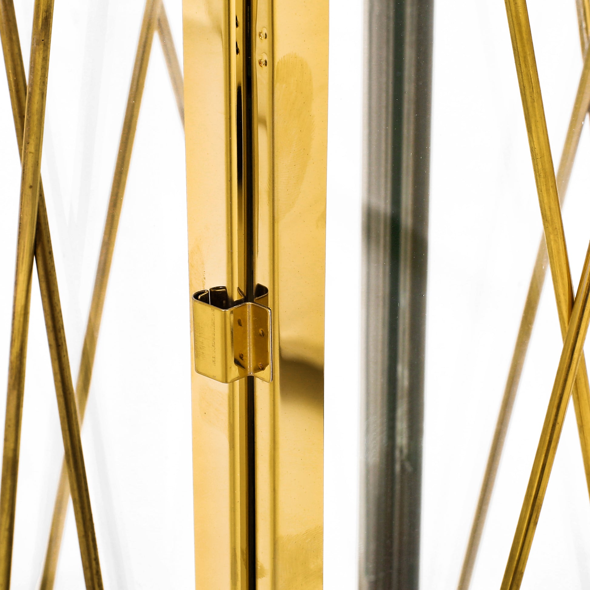 Deborah 22"H Stainless Steel Lantern Gold Stainless Steel