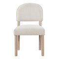 Gabby Side Chair Set Of 2 Light Brown Light Brown Wood