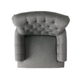 Club Chair Dark Gray Fabric