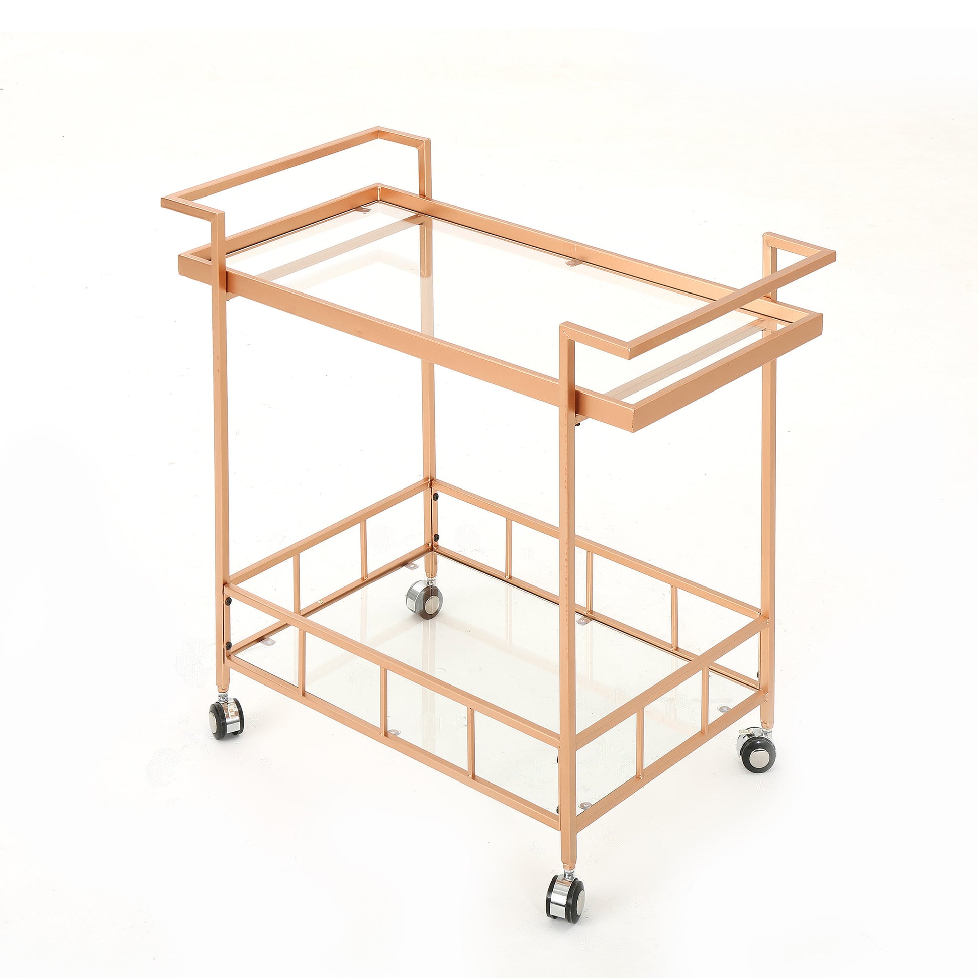 Selby Bar Cart - Rose Gold Iron