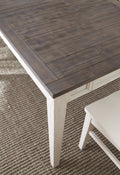 Cayla Table Dark Oak & White White Wood