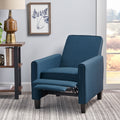 Navy Blue Fabric Push Back Chair For Elegant Home D Cor Navy Blue Fabric