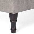 Hyatt Storage Ottoman Grey Fabric