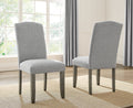 Emily Dining Side Chair Set Of 2 Dark Gray Dark Gray Wood