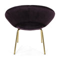 Leisure Chair Black Berry Velvet