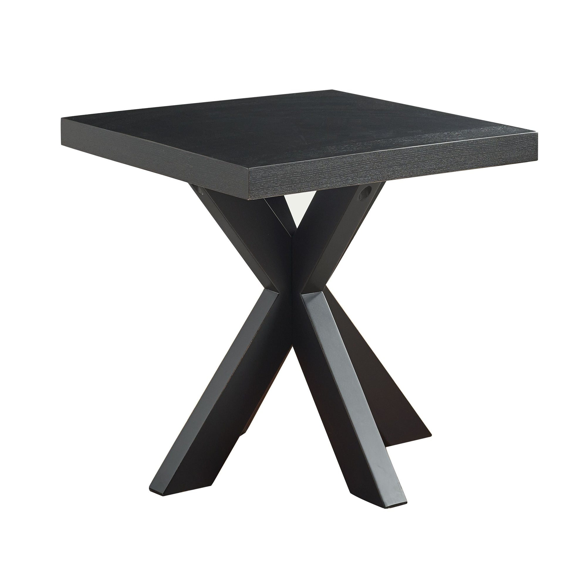 Harris End Table Black Black Wood