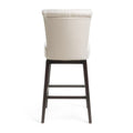 Swivel Bar Stool Linen Fabric