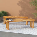 Nestor Bench Set Of 2, Natural Natural Acacia Wood