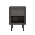 1 Drawer Nightstand Grey Mdf