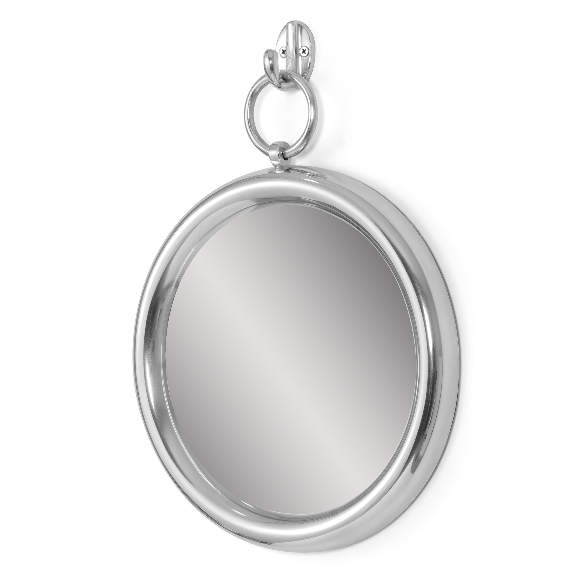 Round Mirror Silver Aluminium