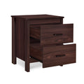 Toolless Assembly Nightstand Wenge Mdf