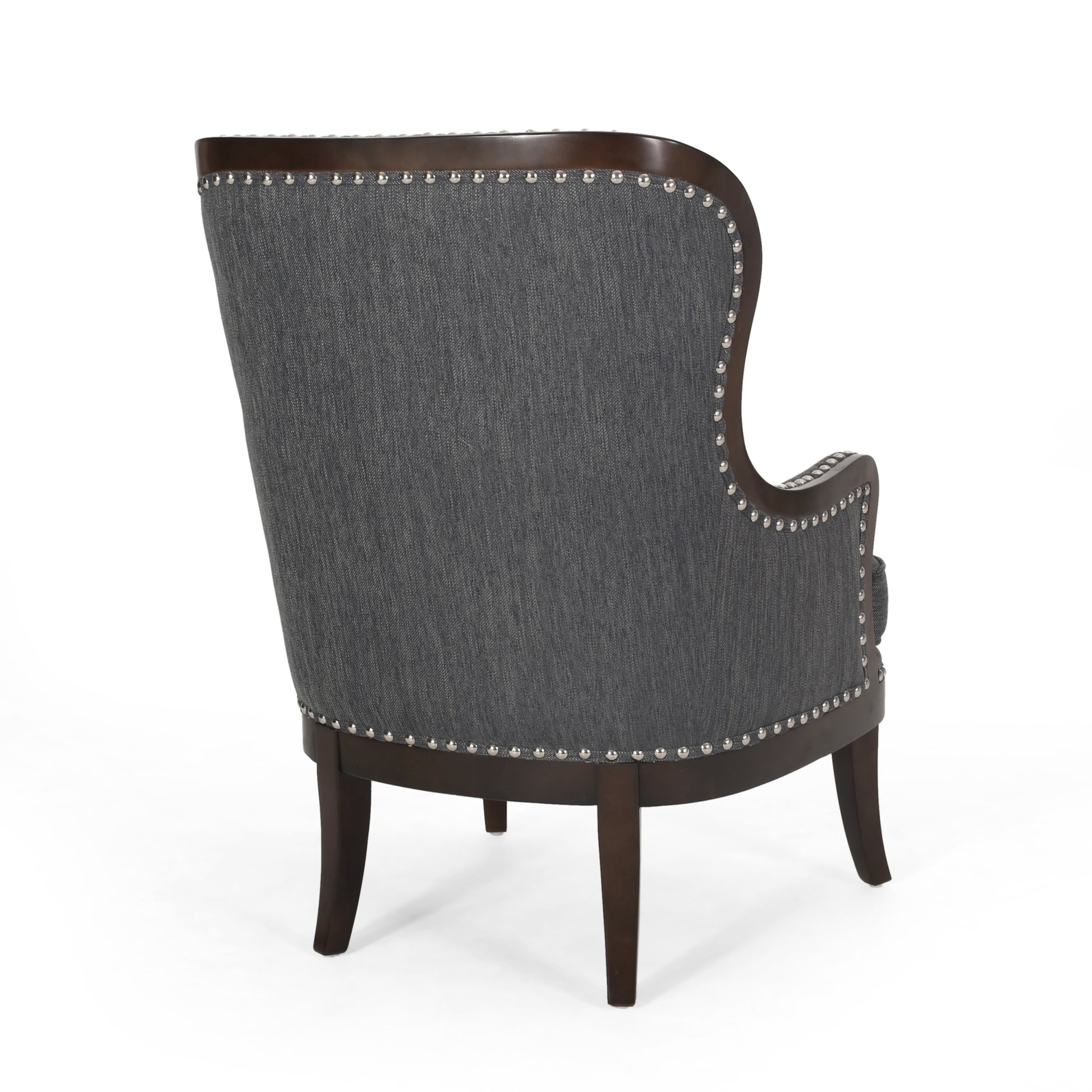 Accent Chair Charcoal Fabric